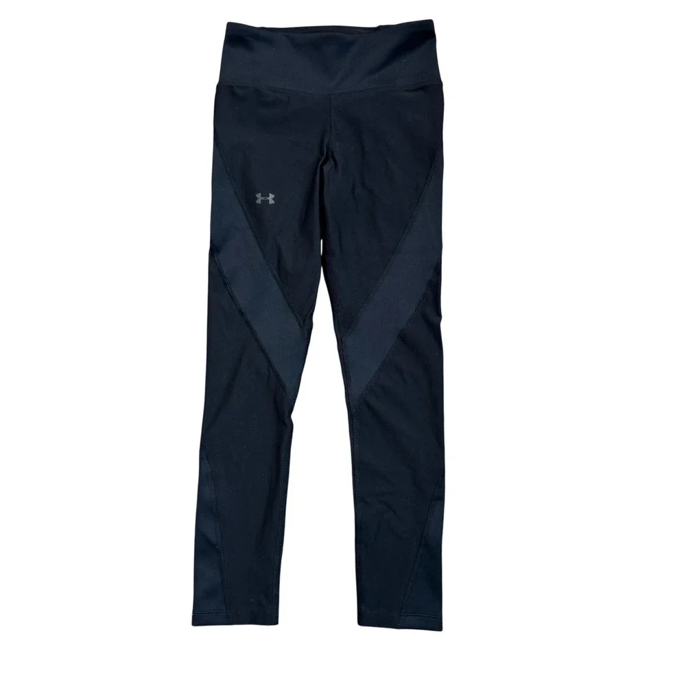 UNDER ARMOUR NWT Women's XS Black‎ Vanish Crop Leggings UA HeatGear Compression
